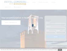 Tablet Screenshot of condeduhoteles.com
